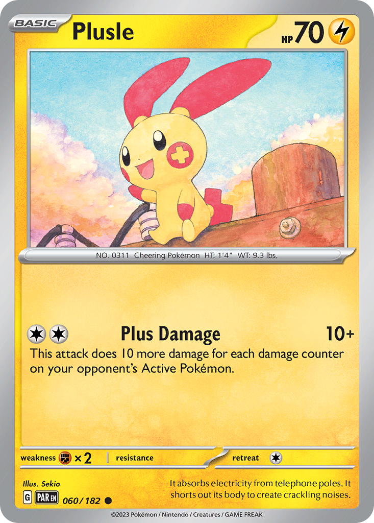 Plusle - 60/182 - Paradox Rift SV4 - Common