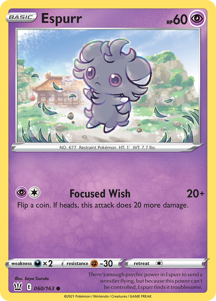 Espurr - 60/163 - Battle Styles SWSH5 - Common