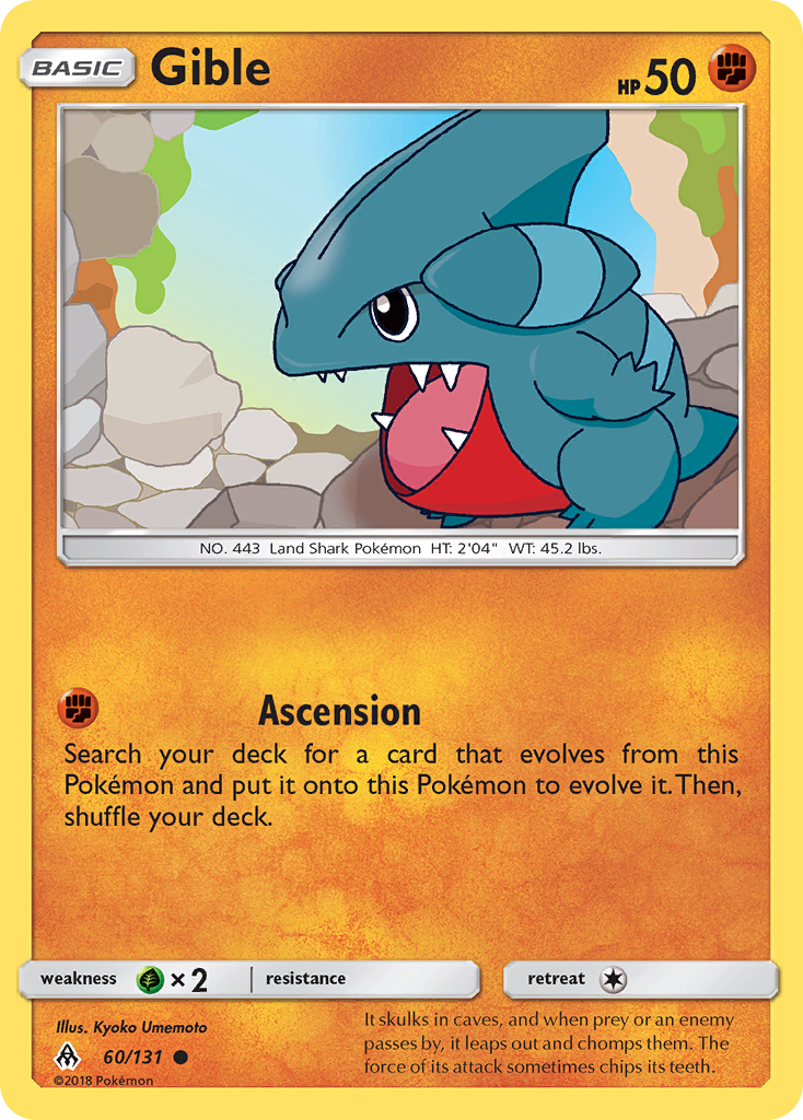 Gible - 60/131 - Forbidden Light SM6 - Common