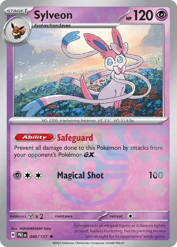 Sylveon - 040/131 - (Master Ball Pattern) ESPAÑOL Prismatic Evolutions SV8PT5