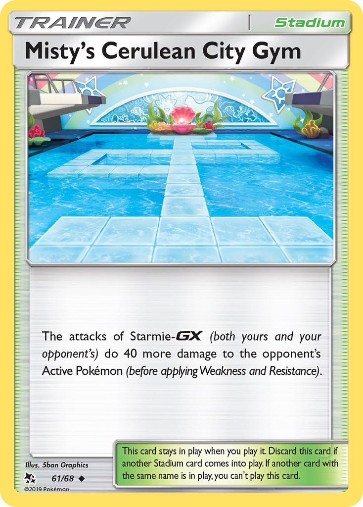 Misty's Cerulean City Gym - 61/68 - Hidden Fates SM115 - Uncommon