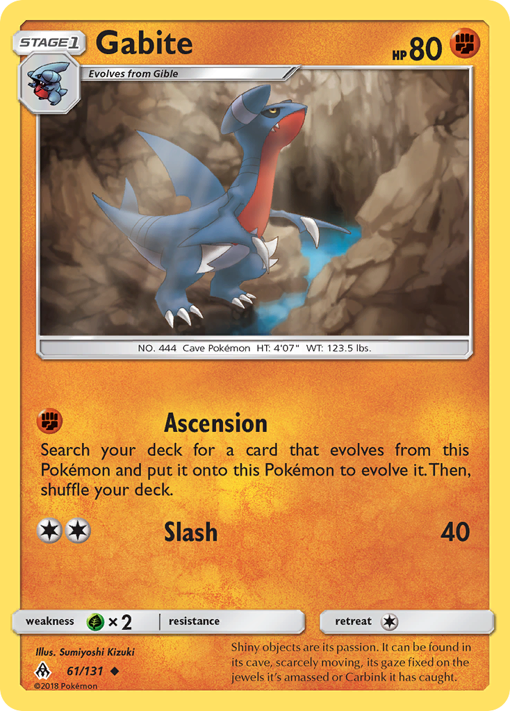 Gabite - 61/131 - Forbidden Light SM6 - Uncommon