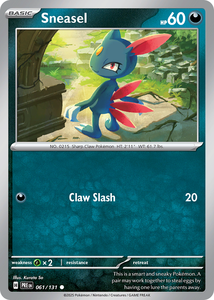 Sneasel - 61/131 - Prismatic Evolutions SV8PT5 - Common