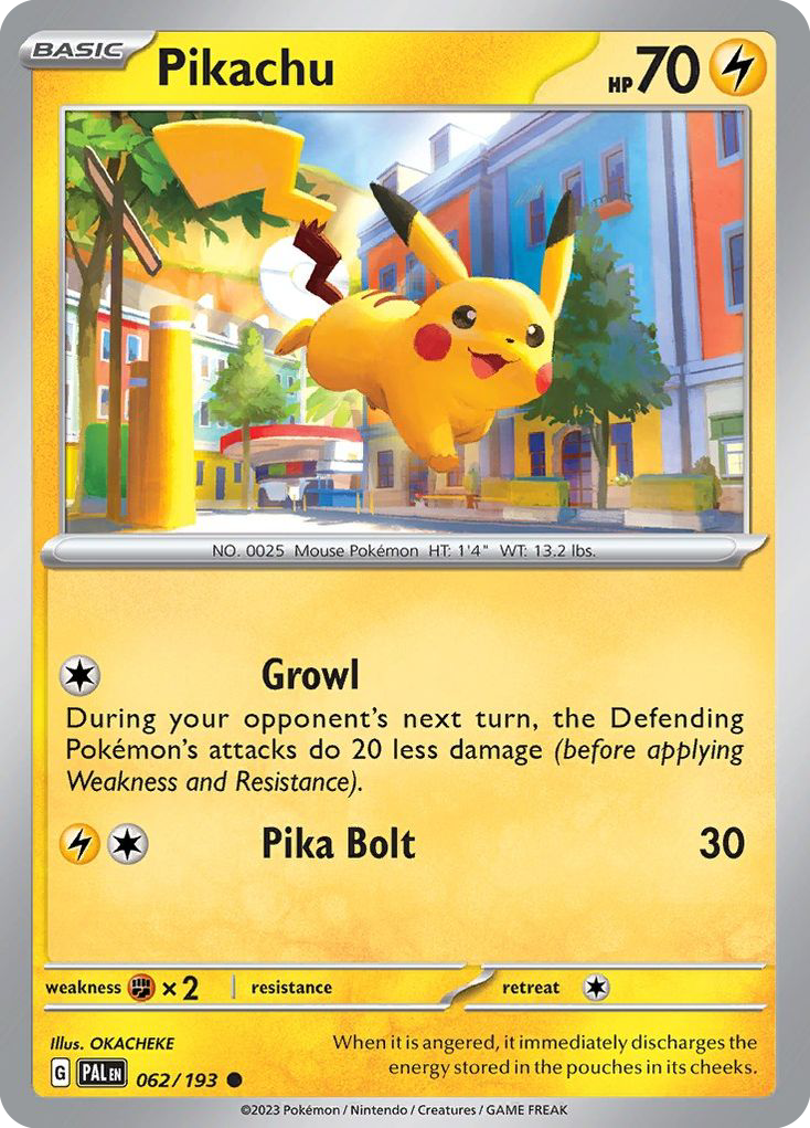 Pikachu - 62/193 - Paldea Evolved SV2 - Common