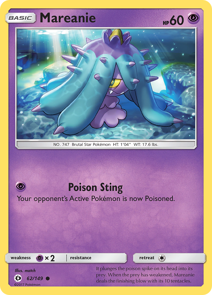 Mareanie - 62/149 - Sun & Moon SM1 - Common