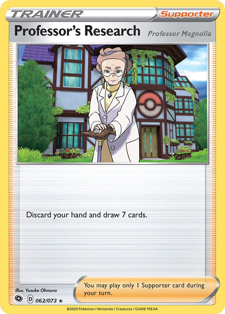 Professor's Research (Professor Magnolia) - 62/73 - Champion's Path SWSH35 - Rare Holo