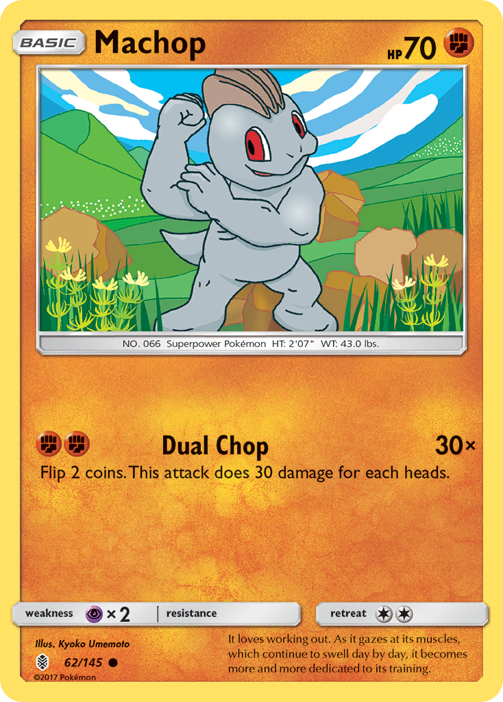 Machop - 62/145 - Guardians Rising SM2 - Common