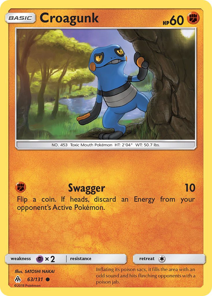 Croagunk - 63/131 - Forbidden Light SM6 - Common