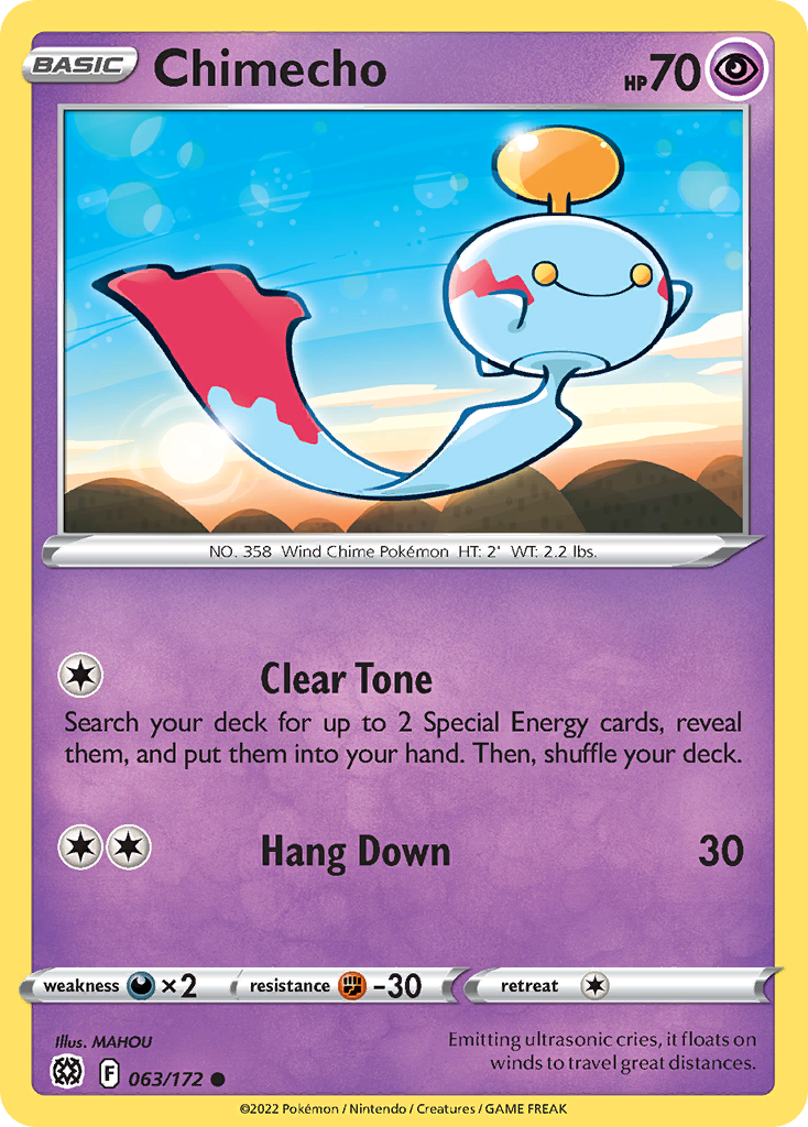 Chimecho - 63/172 - Brilliant Stars SWSH9 - Common