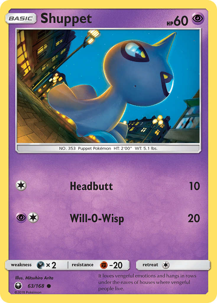 Shuppet - 63/168 - Celestial Storm SM7 - Common