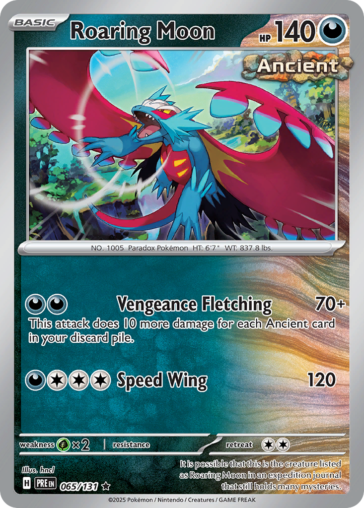 Roaring Moon - 65/131 - Prismatic Evolutions SV8PT5 - Rare