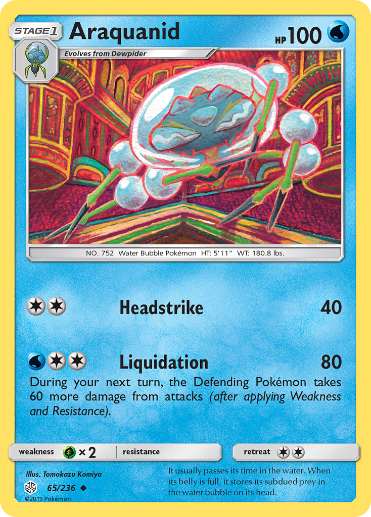 Araquanid - 65/236 - Cosmic Eclipse SM12 - Uncommon