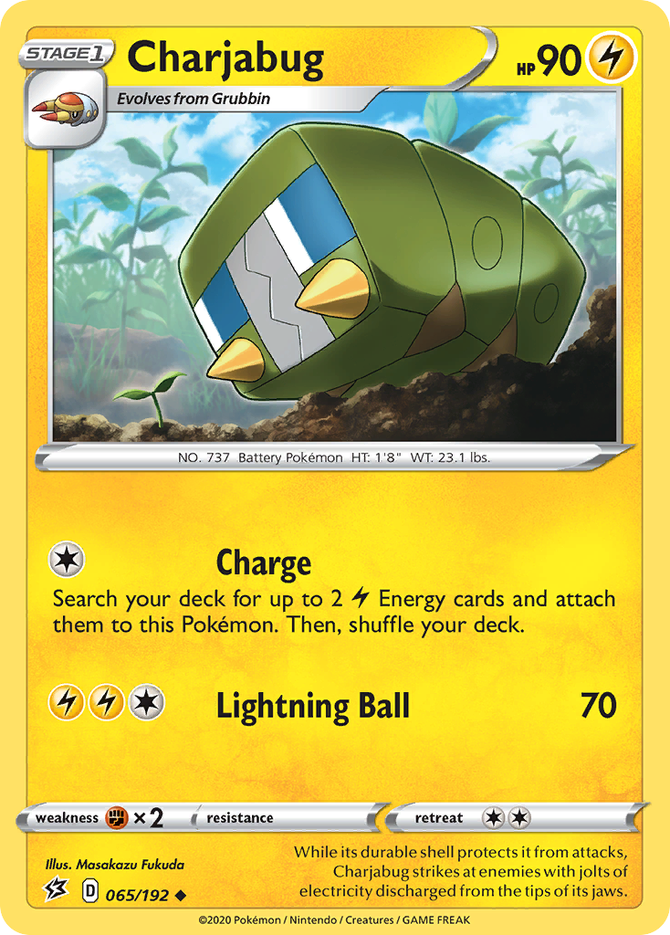 Charjabug - 65/192 - Rebel Clash SWSH2 - Uncommon