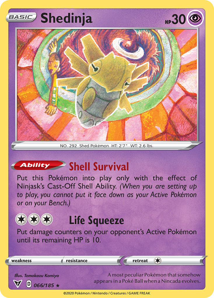 Shedinja - 66/185 - Vivid Voltage SWSH4 - Rare