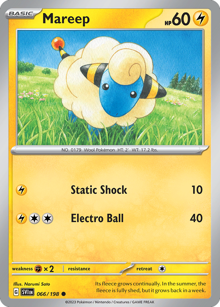 Mareep - 66/198 - Scarlet & Violet SV1 - Common