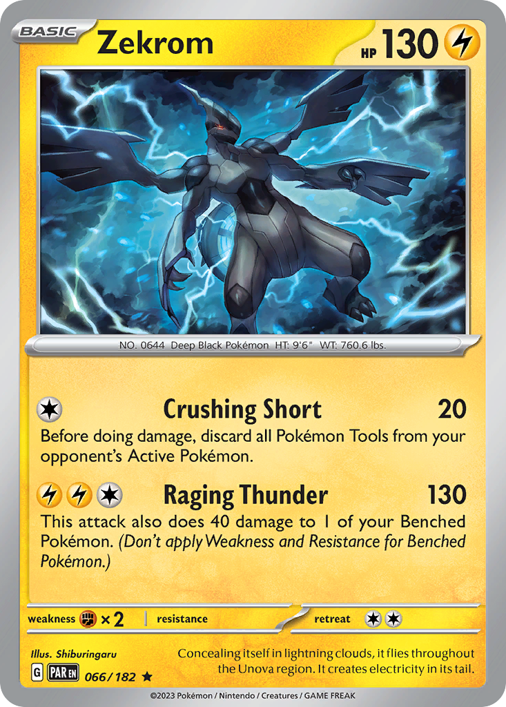Zekrom - 66/182 - Paradox Rift SV4 - Rare