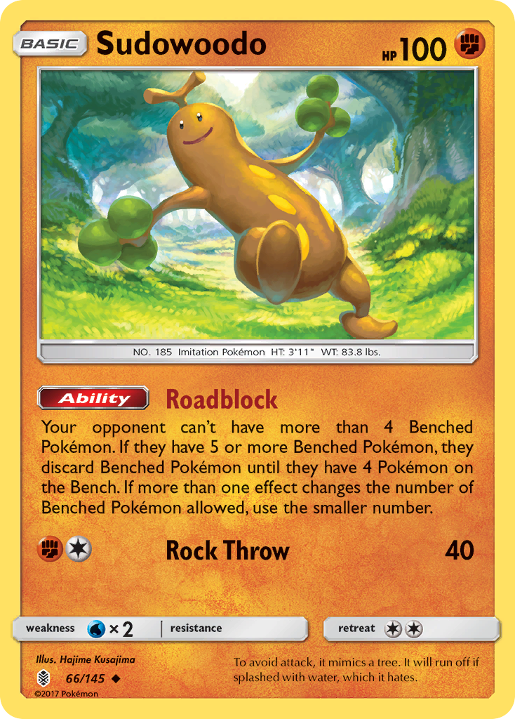 Sudowoodo - 66/145 - Guardians Rising SM2 - Uncommon