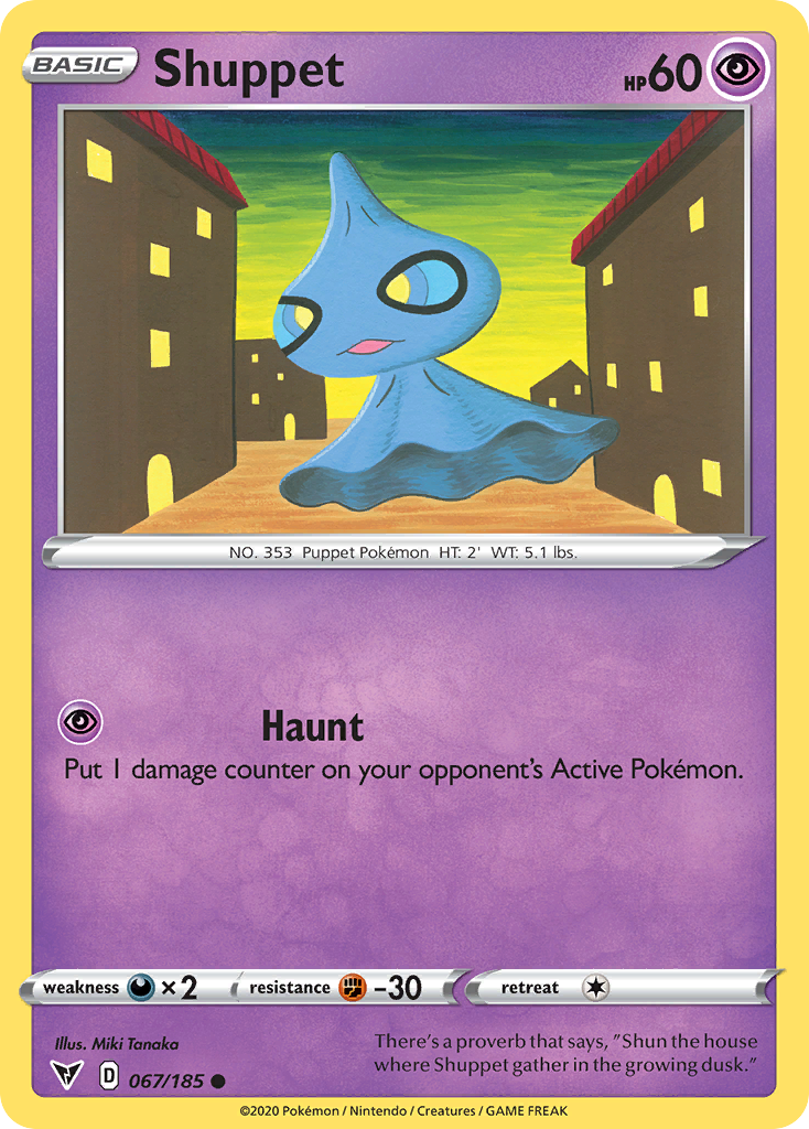 Shuppet - 67/185 - Vivid Voltage SWSH4 - Common