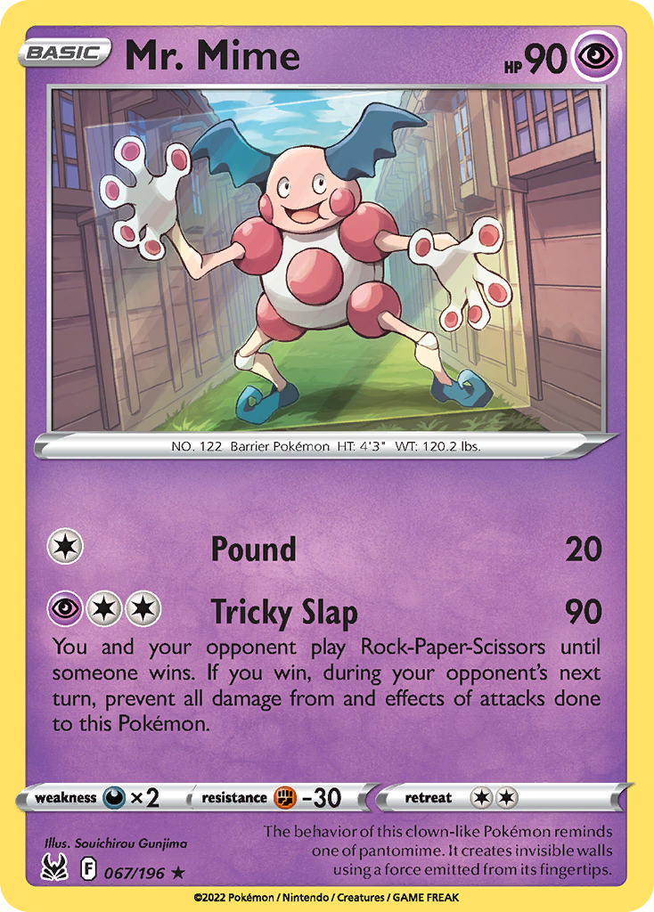 Mr. Mime - 67/196 - Lost Origin SWSH11 - Rare