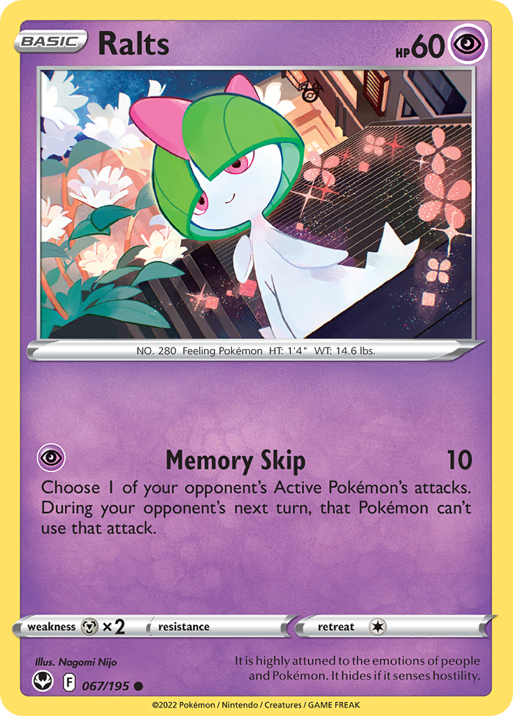 Ralts - 67/195 - Silver Tempest SWSH12 - Common