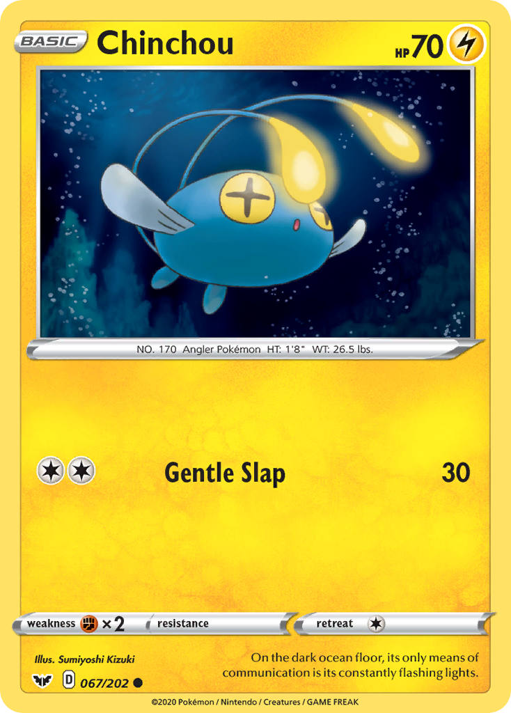 Chinchou - 67/202 - Sword & Shield SWSH1 - Common