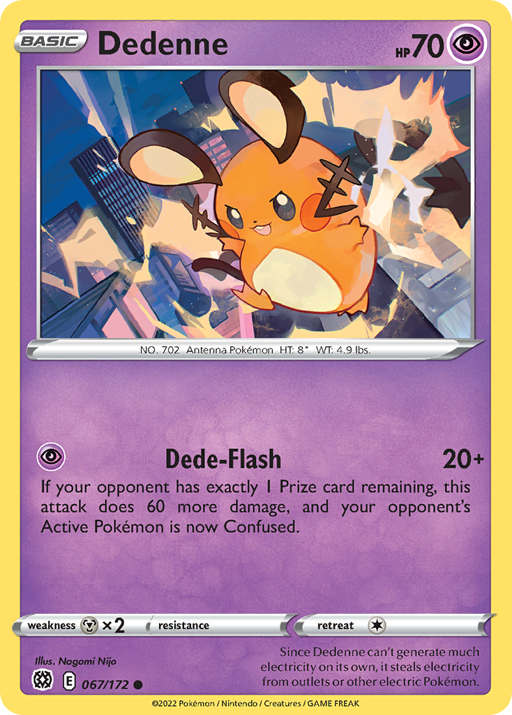 Dedenne - 67/172 - Brilliant Stars SWSH9 - Common