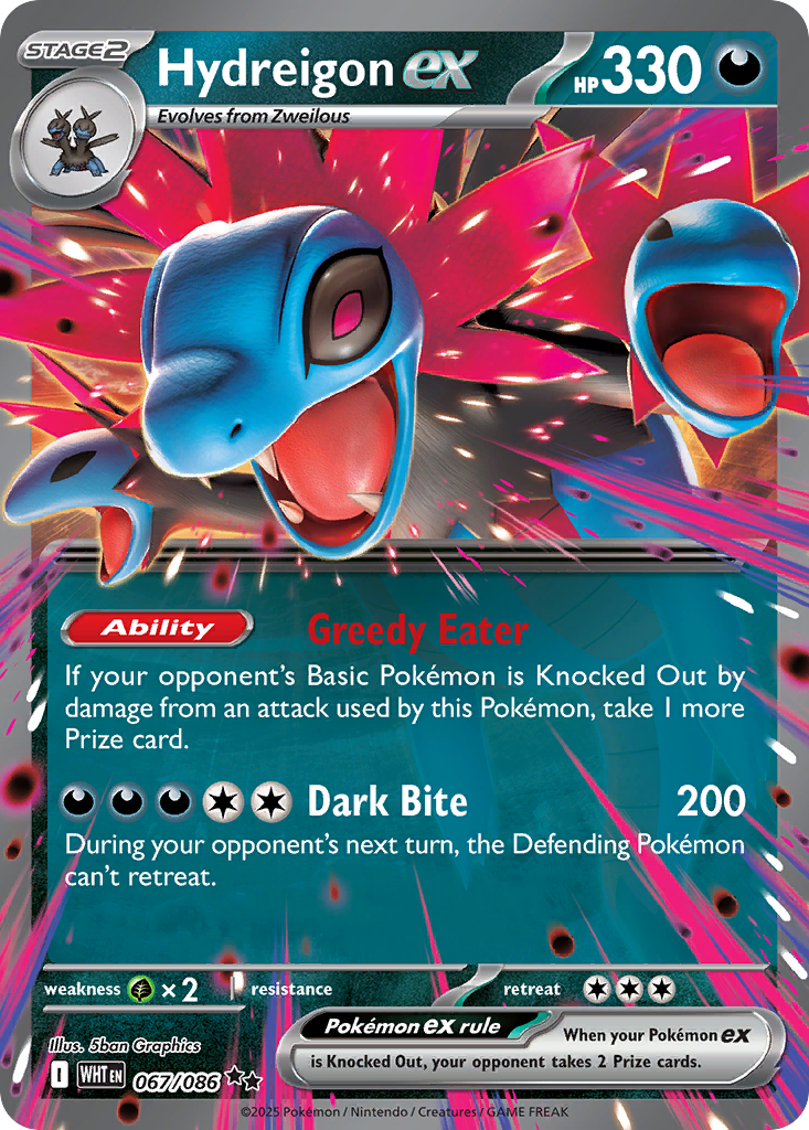 Hydreigon ex - 67/86 - White Flare RSV10PT5 - Double Rare