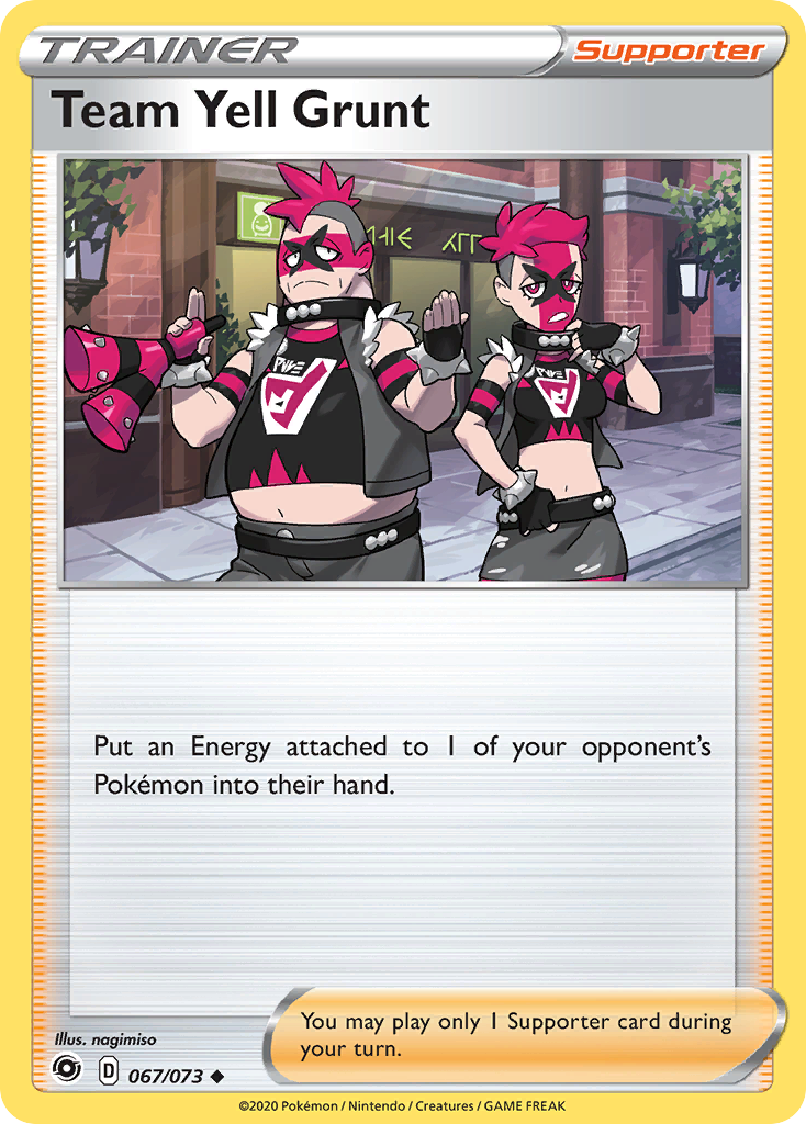Team Yell Grunt - 67/73 - Champion's Path SWSH35 - Uncommon