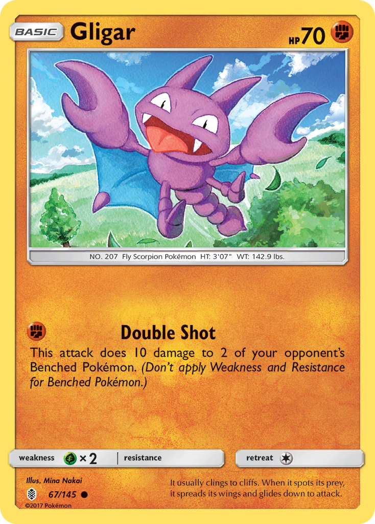 Gligar - 67/145 - Guardians Rising SM2 - Common