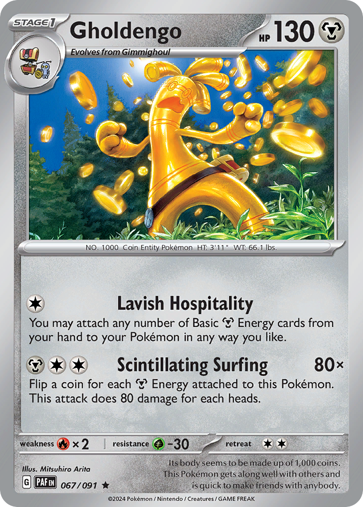 Gholdengo - 67/91 - Paldean Fates SV4PT5 - Rare