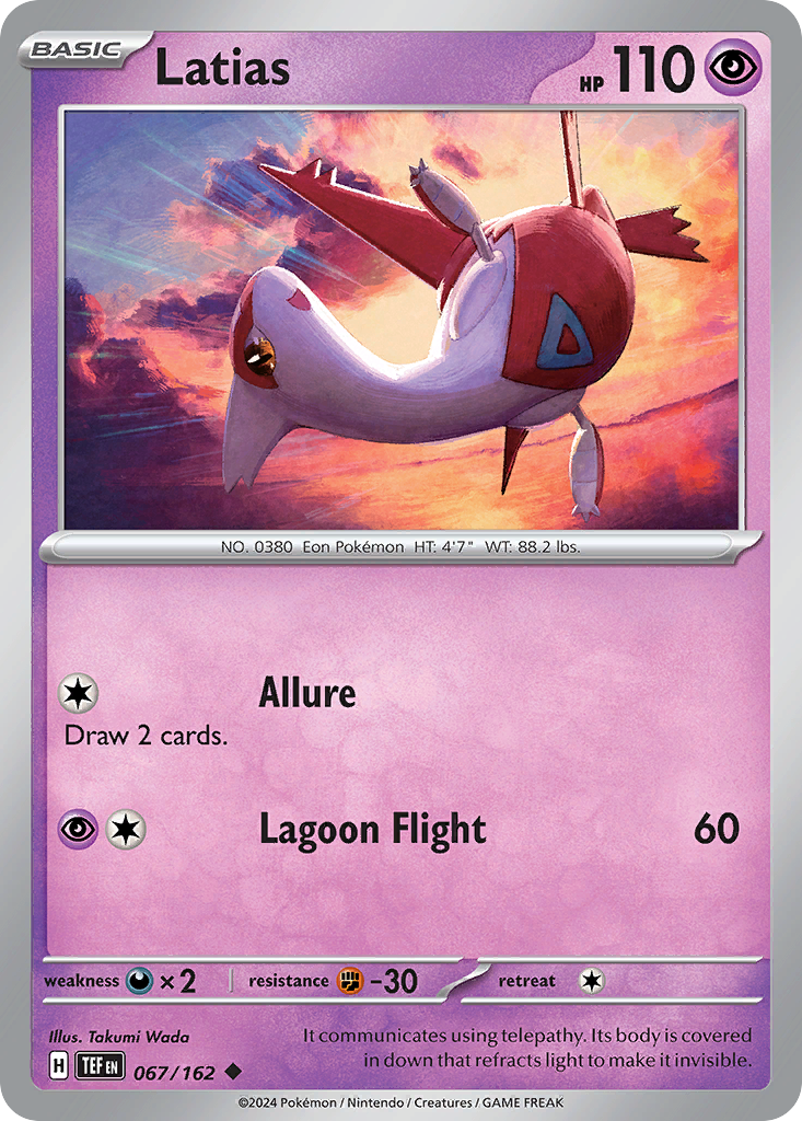 Latias - 67/162 - Temporal Forces SV5 - Uncommon