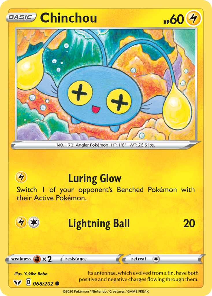 Chinchou - 68/202 - Sword & Shield SWSH1 - Common
