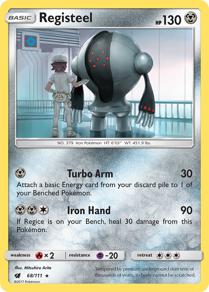 Registeel - 68/111 - Crimson Invasion SM4 - Rare