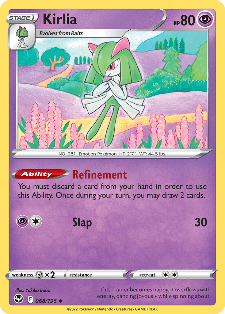 Kirlia - 68/195 - Silver Tempest SWSH12 - Uncommon