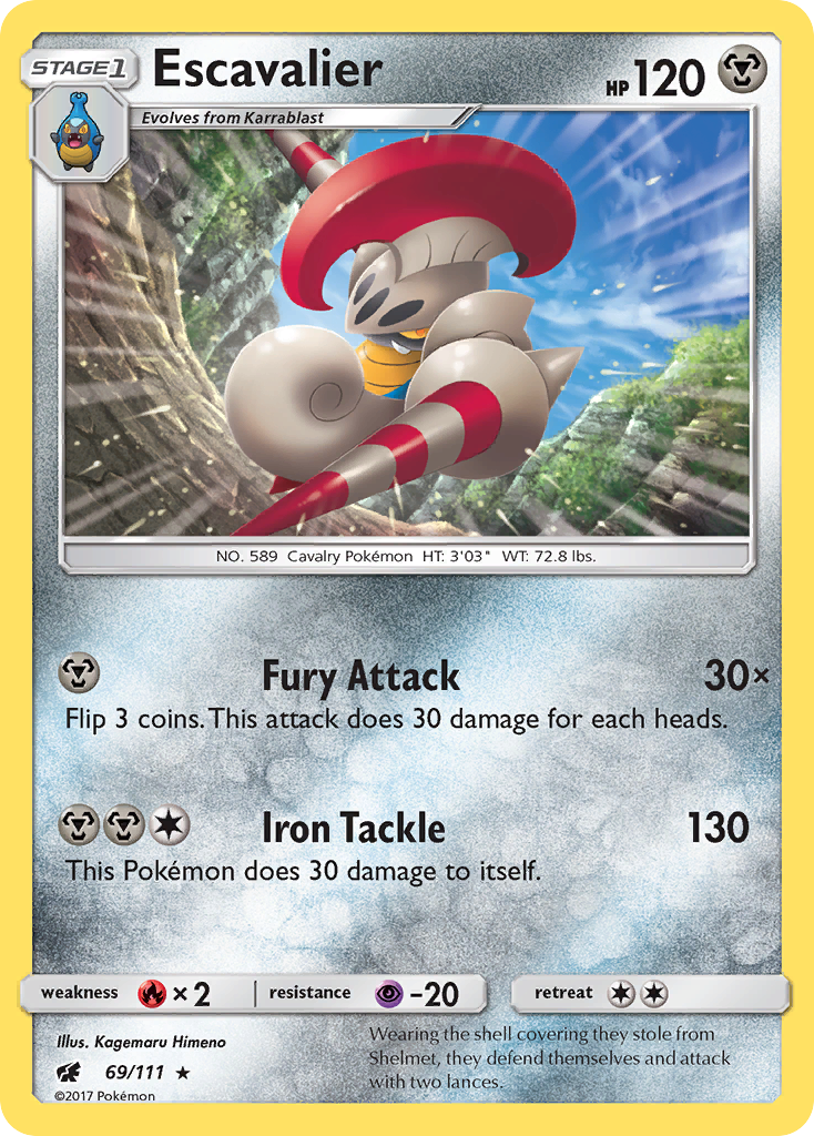 Escavalier - 69/111 - Crimson Invasion SM4 - Rare