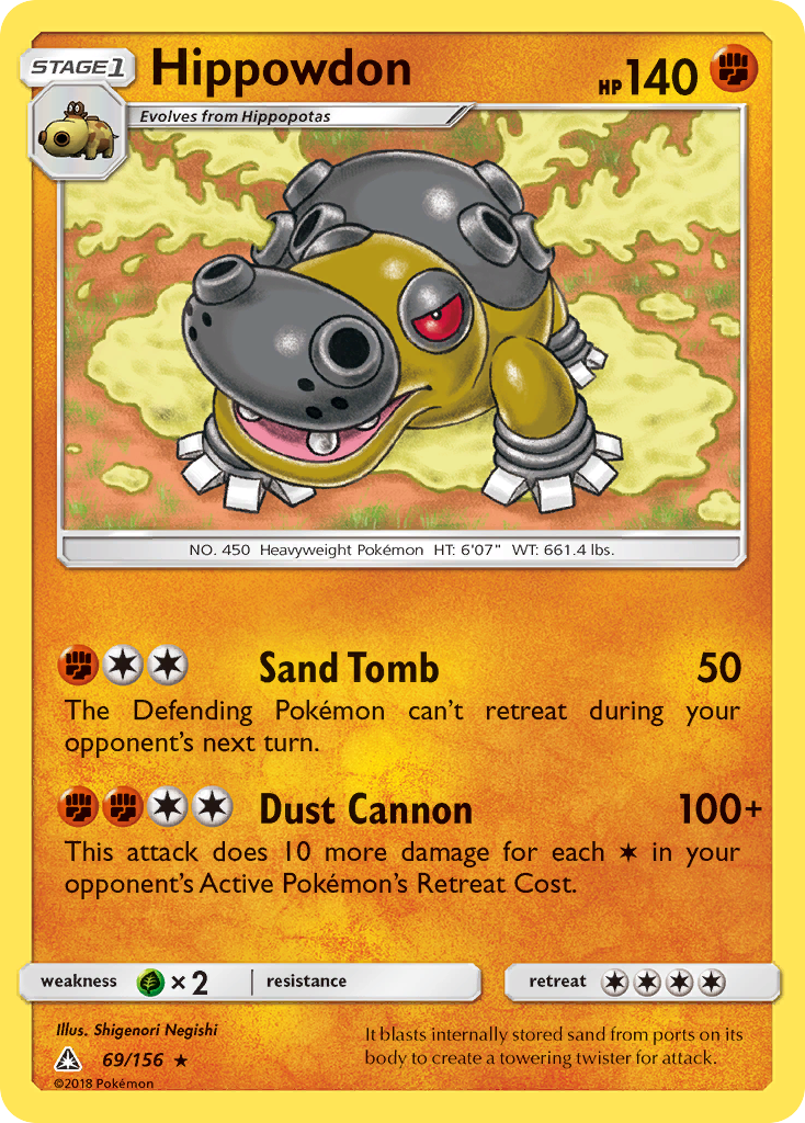 Hippowdon - 69/156 - Ultra Prism SM5 - Rare