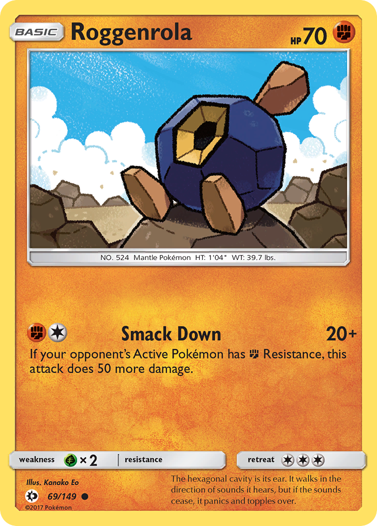 Roggenrola - 69/149 - Sun & Moon SM1 - Common