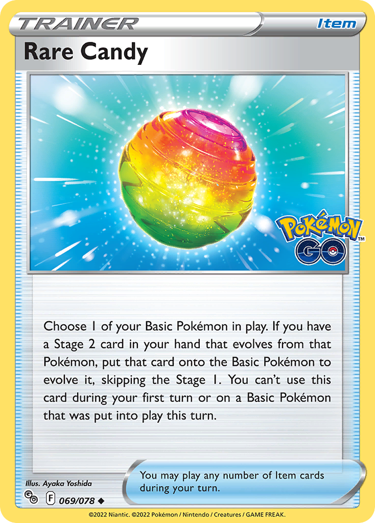 Rare Candy - 69/78 - Pokémon GO PGO - Uncommon