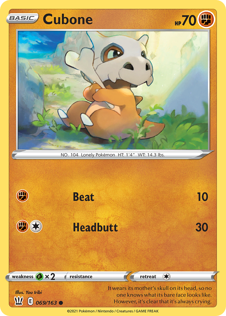 Cubone - 69/163 - Battle Styles SWSH5 - Common