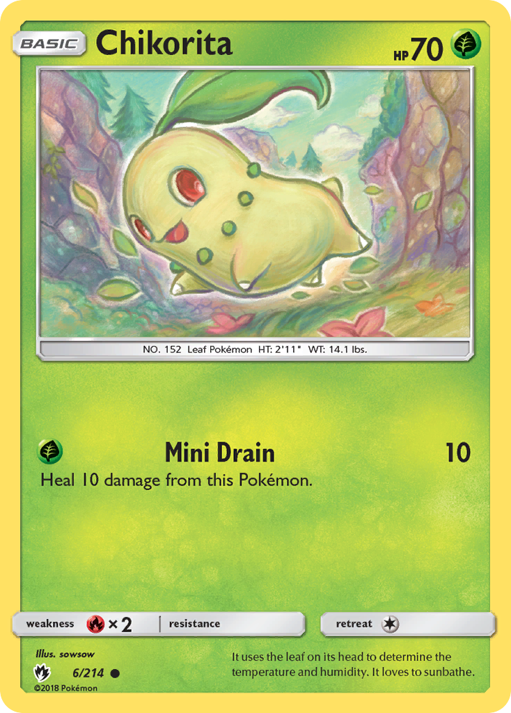 Chikorita - 6/214 - Lost Thunder SM8 - Common