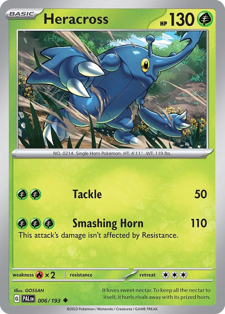 Heracross - 6/193 - Paldea Evolved SV2 - Uncommon