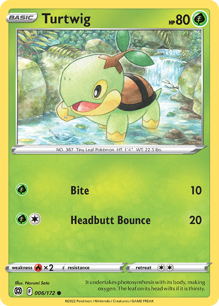 Turtwig - 6/172 - Brilliant Stars SWSH9 - Common