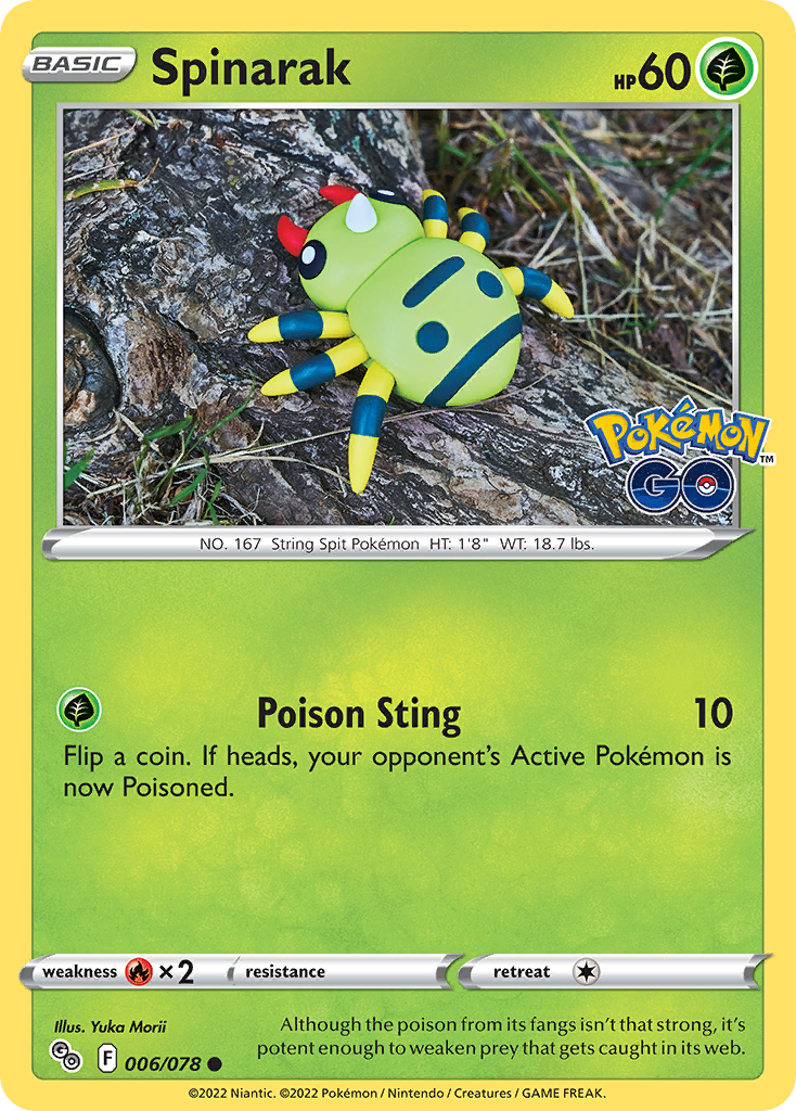 Spinarak - 6/78 - Pokémon GO PGO - Common