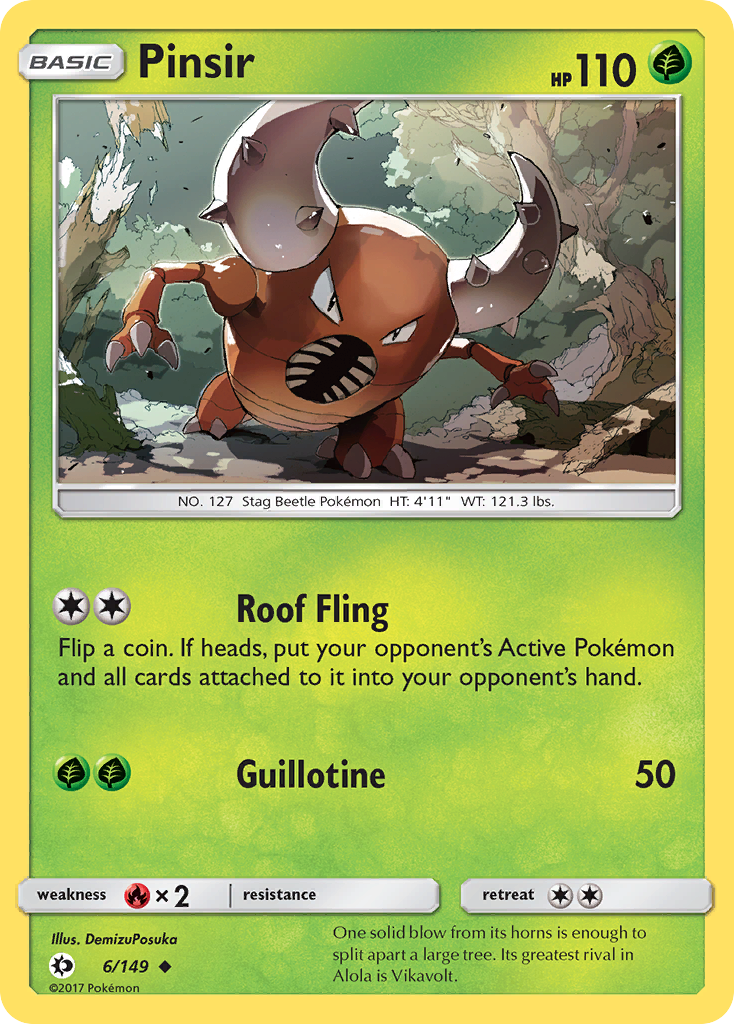 Pinsir - 6/149 - Sun & Moon SM1 - Uncommon