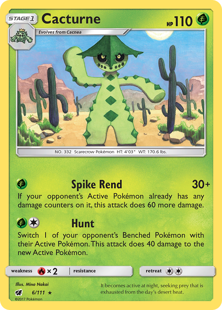 Cacturne - 6/111 - Crimson Invasion SM4 - Rare
