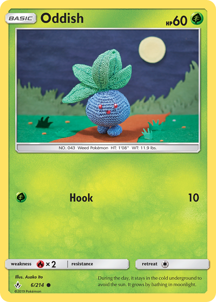 Oddish - 6/214 - Unbroken Bonds SM10 - Common