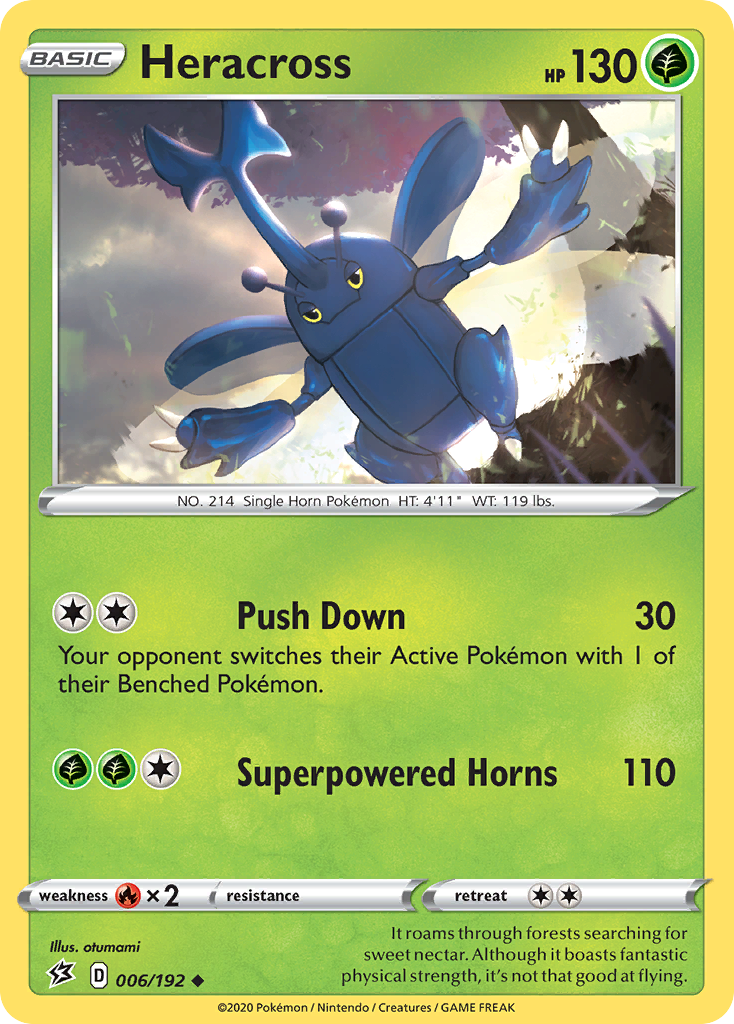 Heracross - 6/192 - Rebel Clash SWSH2 - Uncommon