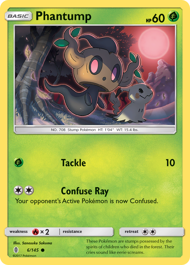 Phantump - 6/145 - Guardians Rising SM2 - Common