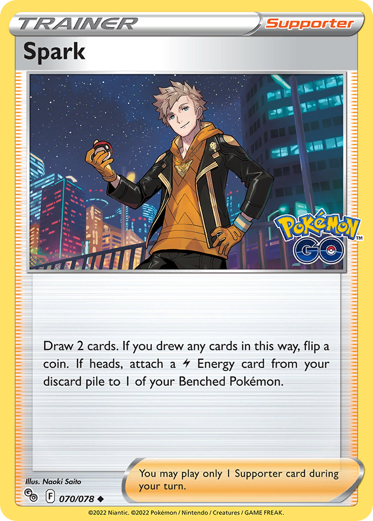 Spark - 70/78 - Pokémon GO PGO - Uncommon