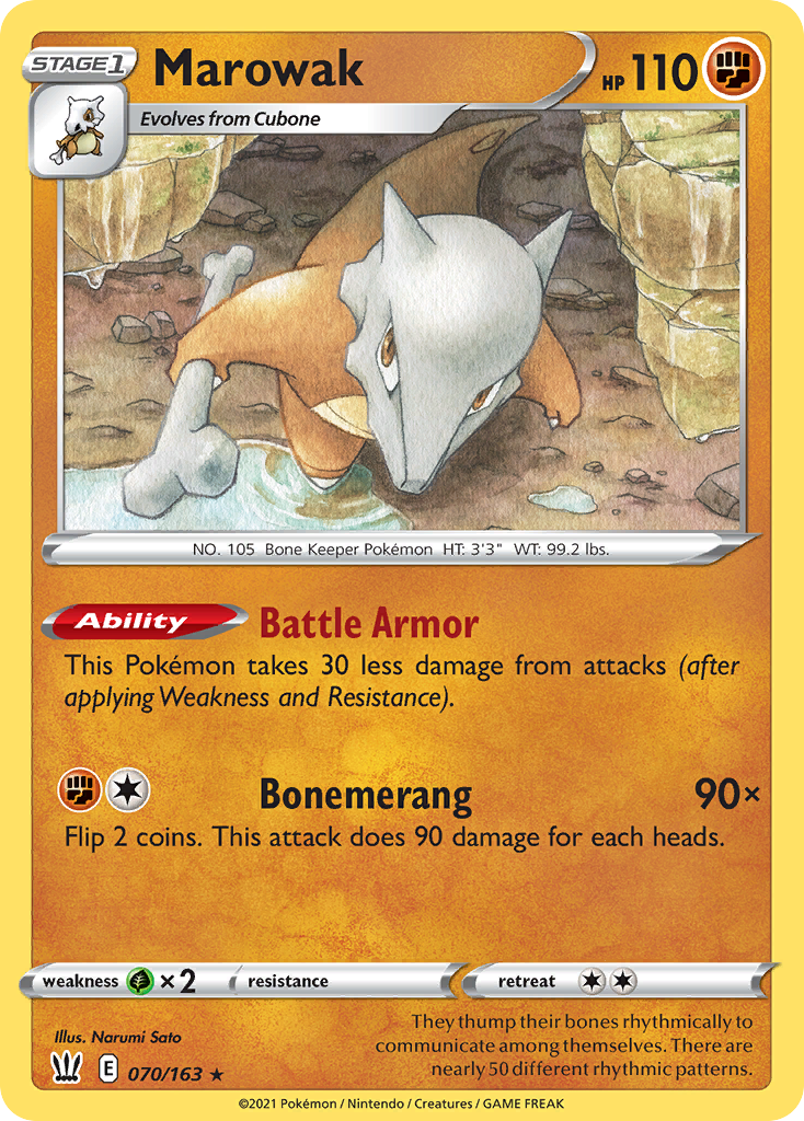 Marowak - 70/163 - Battle Styles SWSH5 - Rare